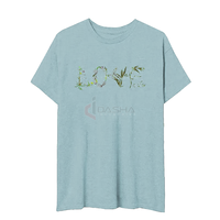 T-shirt unisexe en coton écologique délavé à l'acide, coupe ample et oversize, avec logo vintage imprimé, boutons noirs, nouvelle mode, vente en gros