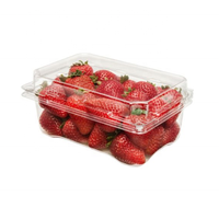 Boîte en plastique pliable transparente pour fruits, emballage alimentaire, impression de logo personnalisée, qualité alimentaire, provenant du Vietnam, plateau en plastique pour fruits