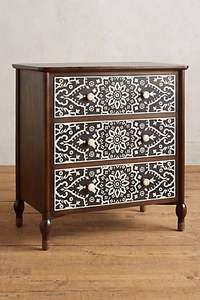 Incrustaciones de hueso artesanía contemporánea tradición personalizada y Floral Mesita de noche Gabinete Incrustaciones de hueso Sala de estar DE LA India - Product Image 5