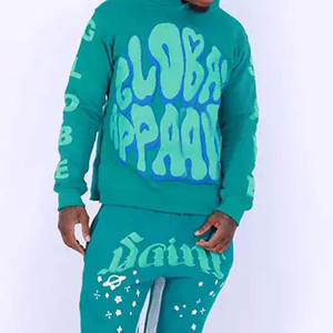 Survêtement d'hiver imprimé personnalisé de haute qualité, vêtements de course unisexes, sweat-shirt à capuche uni, couleur unie, confort, coupe ajustée, polaire - Product Image 5