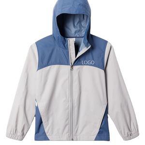 Veste pour garçons avec design à blocs de couleur, fermeture éclair, design décontracté avec logo personnalisé, design streetwear pour les acheteurs en gros 2026 - Product Image 1