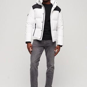 Best Selling High Neck Puffer <b>Jacket</b> for Women Thick <b>Padded</b> Quilted Coat with Reflective Cropped Style Hooded Pocket Decorated - Product Image 3