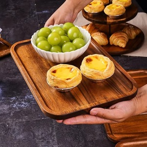 Square Shape Wooden Serving <b>Tray</b> for Kitchen and Dining Elegant Handmade <b>Tray</b> for Tea Coffee Snacks and Home Tabletop Decor Use - Product Image 4