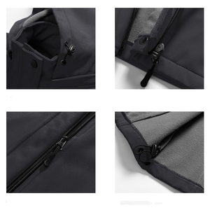 Top Trending Chaquetas al aire libre Cortavientos con capucha Impermeable Manga larga Cremallera frontal Chaquetas Softshell para mujeres - Product Image 3