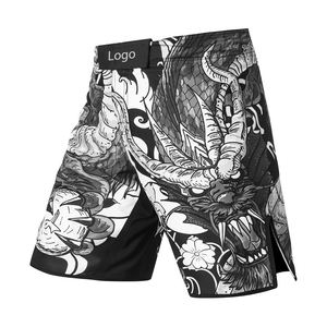 กางเกงขาสั้น MMA กางเกงขาสั้นออกกำลังกายผ้าโพลีเอสเตอร์น้ำหนักเบาออกแบบได้ตามต้องการ - Product Image 1