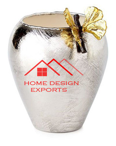 Best Seller Home Decorative Metal <b>Vase</b> <b>Set</b> of <b>3</b> Double Tone Green and Gold Finished - Product Image 6