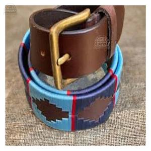 Nuevo diseñador personalizado Polo cinturón argentino piel de vaca pura Acero de cuero genuino para venta al por mayor personalizado - Product Image 1