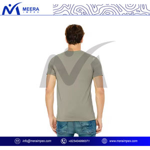 Men's Stylish Slim Fit Short Sleeve T-<b>Shirt</b> Solid Color Knitted Fabric for Work <b>Parties</b> or Casual Outings Durable - Product Image 4