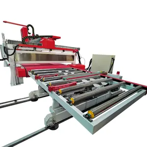 Hulaong Machinery High Productivity Automatic Stone Countertop Slab Cut Lathe Line Quartz Cutting Machine For Granite Marble