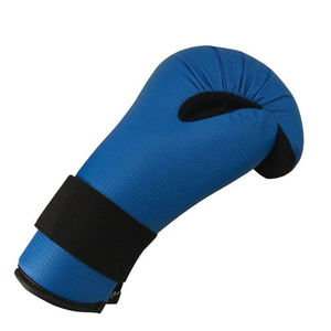 Gants de taekwondo demi-doigt avec logo personnalisé Mitaine de combat de combat et de kickboxing à point de contact en cuir - Product Image 1