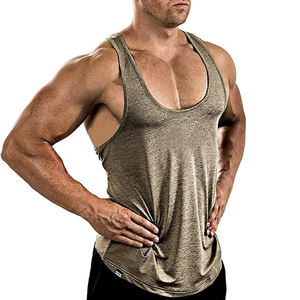 Nouveaux athlètes décontractés Gym Bodybuilders débardeur logo couleur personnalisé Hommes Fitness Gym Shirt - Product Image 6