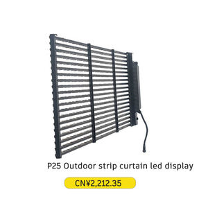 Façade du bâtiment Led Grille extérieure rideau affichage fixe mur vidéo P25 Transparent étanche Led panneau affichage publicitaire - Product Image 5