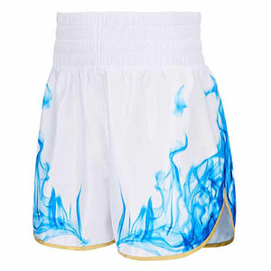 Dernière conception en gros Sublimation imprimé 100% polyester tissu pour adultes boxe combat Shorts imperméable respirant - Product Image 5