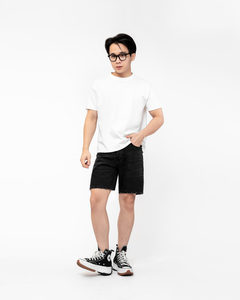 TST 4141.2 Short en jean pour homme, style vintage, coupe droite, taille mi-haute, respirant, écologique, délavage moyen, décontracté, tendance estivale - Product Image 5
