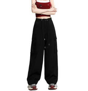 2025 <b>Summer</b> Collection Woman Cargo Jogger New 100% Cotton Stylish <b>Trousers</b> Custom Multi-Pocket Casual Cargo Pants <b>Women</b> - Product Image 5