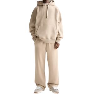 Sudadera con Capucha Personalizada de Alta Calidad para Hombre, Conjuntos Deportivos Holgados con Hombros Caídos, Logotipo Bordado Personalizado, Chándal para Adultos - Product Image 1