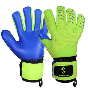 Gants de gardien de but hybrides de marque privée, cuir de haute qualité, protection antidérapante des doigts, prix bas - Product Image 1