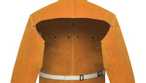 Veste de sécurité de soudeur ignifuge ignifuge en cuir de vache fendu FR vêtements de travail prix de gros veste de soudage - Product Image 6