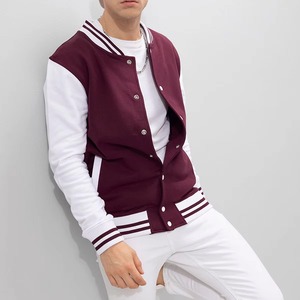 Chaqueta Universitaria de Cuero y Lana de Alta Calidad Personalizada ODM OEM para Hombre, Cuello Alto, Logotipo Bordado en la Parte Delantera, Prenda Exterior Premium - Product Image 5