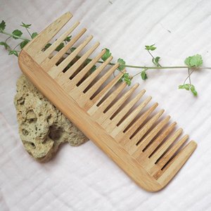 Peigne à cheveux en bambou écologique, prix le plus bas, démêlant, lissage, brosse en bambou naturel, peignes OEM accepté - Product Image 4