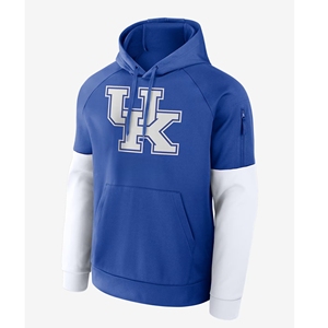 Sudadera con Capucha de Forro Polar Azul Real de los Kentucky Wildcats, Ropa Oficial de Invierno para Fanáticos, Diseño con Forro, Logotipo del Reino Unido Bordado, Cremallera - Product Image 1