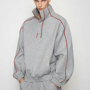 Conjunto Deportivo Unisex de Invierno, Sudadera Holgada de Alta Calidad en Poliéster/Algodón con Forro Polar, Ropa Urbana Lisa - Product Image 4