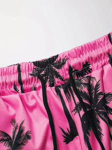 Conjunto informal de verano transpirable para hombre, chándal con capucha y logotipo personalizado con pantalones cortos de color en contraste, conjuntos atléticos estampados - Product Image 5