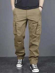 Men's Casual Jogger Pants Relaxed Fit Formal Pants Drawstring Sweatpants <b>Hiking</b> Outdoor Twill Sport Pants - Product Image 6