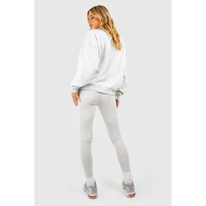 Ensemble de vêtements décontractés pour femmes d'automne, haut à manches longues et pantalon évasé à taille basse, motif uni, nouveau ensemble 2 pièces - Product Image 2