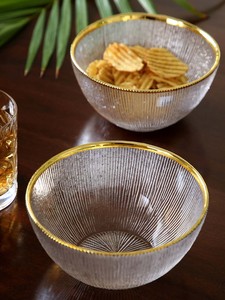 Bol de service en verre de conception de luxe unique bol en verre décoratif de dessus de table pour la fête de restaurants d'hôtel de cuisine à la maison - Product Image 2