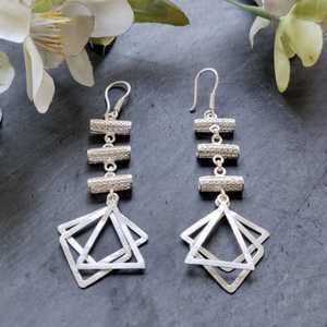 Best Selling Adaah Filigree <b>Silver</b> <b>Stud</b> Earrings High Quality Indian Supplier with Glittering Shine Top Grade High Grade - Product Image 1