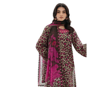 Servicio OEM al por mayor ropa de mujer temporada de invierno vestidos casuales de Pakistán listo para usar traje de Shalwar Kameez con chal - Product Image 3