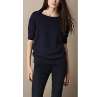 Nouveauté Pull en tricot pour femme d'hiver, col rond, manches longues, décontracté, broderie du logo sur le devant, 100% coton, séchage rapide