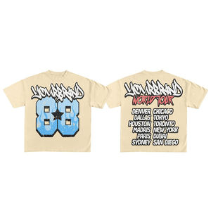 Ropa informal, camisetas en blanco, cuello redondo, Media manga, algodón pesado, Camiseta de felpa francesa, serigrafía personalizada, ajuste cómodo - Product Image 6