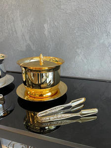 Cubo de hielo de metal de calidad superior con asas resistentes, perfecto para mantener las bebidas frías en fiestas, bodas y eventos al aire libre - Product Image 3