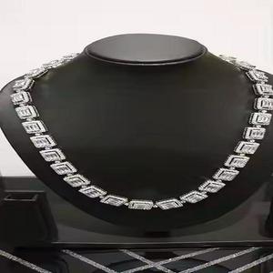 Hip hop tennis lien chaîne collier 18mm 925 argent Sterling VVS Moissanite diamant tennis chaîne pour hommes prix de gros - Product Image 1