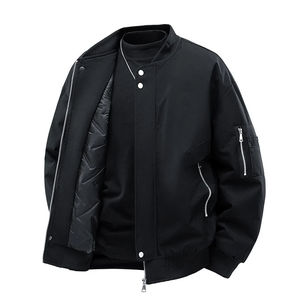 Nouvelle veste universitaire respirante 2026, col montant, logo frontal, grande taille, légère, en polyester imperméable, couleur unie, pour la chasse printanière - Product Image 2