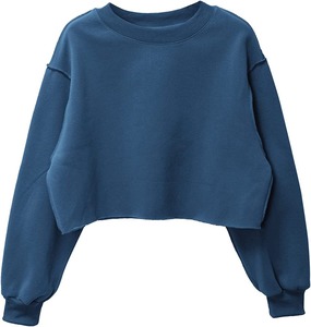 Sudadera Corta Personalizada para Mujer 2026, Sudadera de Manga Larga, Top Corto de Felpa, Precio al por Mayor - Product Image 1