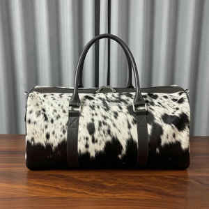 Bolsa de Viaje Deportiva Grande de Cuero Genuino con Cierre de Cremallera, Ligera y de Gran Capacidad, Modelo LHODB-0057 - Product Image 5