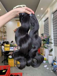 Extensions de cheveux humains vietnamiens vierges naturels 100% paquets de cheveux Remy non transformés de luxe - Product Image 5