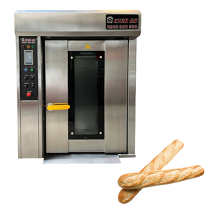 High Quality Electric Pizza Oven Motor 1Hp 20Kw/H <b>8</b>-Trays Rotary Oven With Altuntop Trolley Comercial Oven Made in Vietnam - Product Image 1