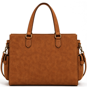 New Women's Large Capacity Vintage Style Genuine Leather Handbag with Multi Pocket Organizer Design Women's Shoulder Bag - Product Image 4