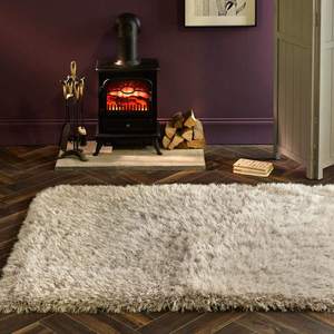 Ensemble de tapis shaggy gris argenté extravagants The Rugs 80x150 cm - Product Image 3