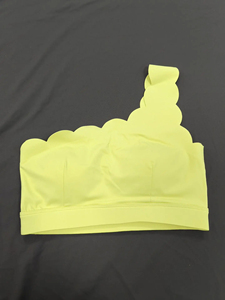 Women One Shoulder Sports Vest Lace Fitness Tank <b>Top</b> Running Workout Gym Activewear Sleeveless Sportswear - Product Image 4