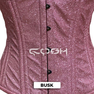 Corsé de moda rosa con purpurina, corsé brillante para moldear la cintura |   Fabricante de Corsés OEM/ODM - Product Image 4