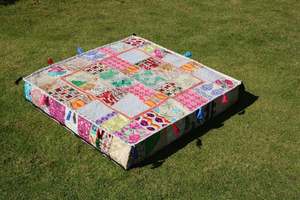 Mayorista Hecho A Mano Algodón Perro Cama Cubierta Piso Cuadrado Funda de Almohada Patchwork Festival Patrón Cojín PARA EL Hogar o Tiendas de Mascotas - Product Image 2