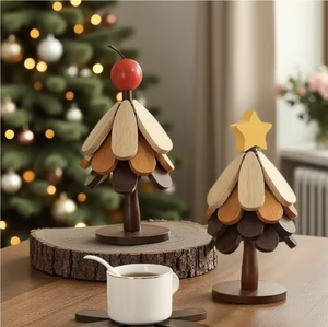 Sous-verres en bois du Vietnam fabriqués à partir de bois massif naturel, utilisés pour la protection de la table, la décoration et l'utilisation quotidienne des boissons - Product Image 1