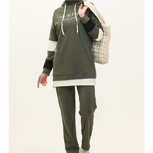 Survêtements grande taille pour femmes, vêtements musulmans à la mode, vêtements de sport de haute qualité, vêtements islamiques 100% coton - Product Image 6