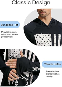 เสื้อแรชการ์ดแขนยาว Willit Men UPF 50+ ป้องกันแสงแดด แห้งเร็ว น้ำหนัก 220 กรัม ผลิตจากผ้าสแปนเด็กซ์/โพลีเอสเตอร์ ลายพิมพ์ - Product Image 3