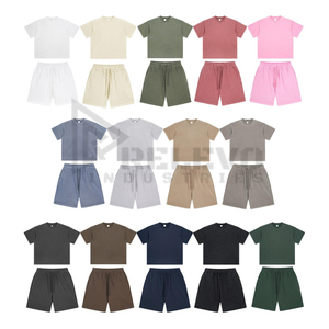 Conjuntos de Shorts para Hombre al por Mayor con Diseño Personalizado, Nuevos Conjuntos de Shorts de Verano de Dos Piezas con Lavado Ácido para Hombre - Product Image 4